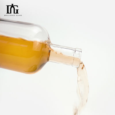 Matériau du collier Verre 500 ml/700 ml Bouteilles d'alcool rondes vides avec bouchons de liège