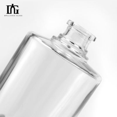 Collier de verre 500 ml Ronde transparente vide verre de silex Liquor de vin Whisky Vodka Bouteille avec couvercle scellé de liège