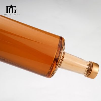 Graverie bouteilles de verre rondes et claires pour alcool