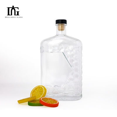 Type de bouchon: bouchon et vis pour les bouteilles en verre transparent de vodka à base de rhum 500 ml 700 ml 750 ml