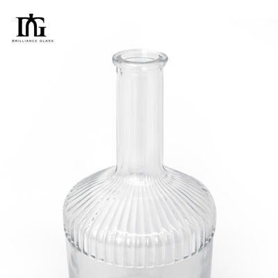 500 ml/700 ml Bouteille en verre à vis transparente de haute qualité