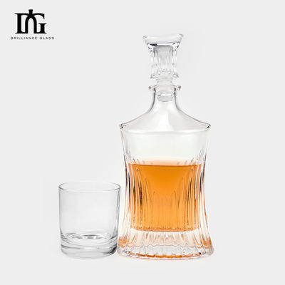 Logo personnalisé Bouteille de whisky bourbon gin de 700 ml avec conception de bouteille en verre de vin