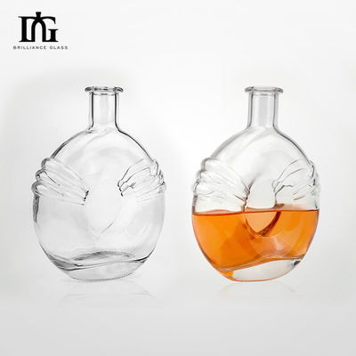 Liquores et boissons 700 ml Créatif Bouteille de verre de vin mini scellée transparente avec liège