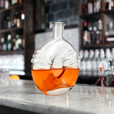 Liquores et boissons 700 ml Créatif Bouteille de verre de vin mini scellée transparente avec liège