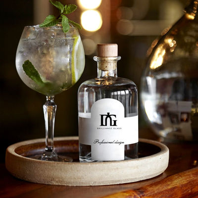 250 ml/500 ml/700 ml/750 ml Capacité Collier Matériau verre Décanteur de whisky Bouteilles vides