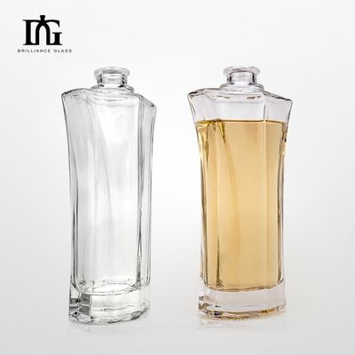 Gravure de surface de manipulation 700 ml bouteille de verre vide de vin pour emballage personnalisé