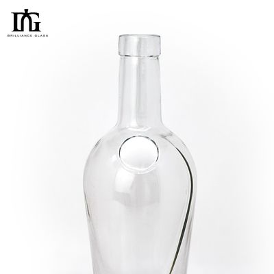 Bouteilles en verre de 700 ml à fond épais gravées pour les boissons alcoolisées personnalisées et fournies gratuitement