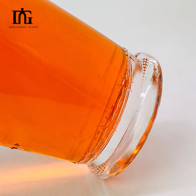OEM/ODM Acceptable 750 ml Bouteille vide en verre Super Flint pour le whisky Gin Vodka