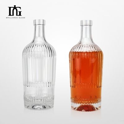 Bouteilles en verre de whisky, de vodka et de vin personnalisées avec vis à liège