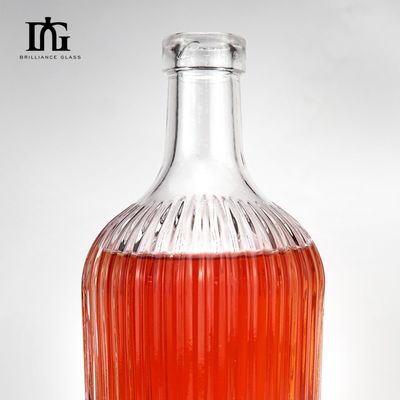 Bouteilles en verre de whisky, de vodka et de vin personnalisées avec vis à liège