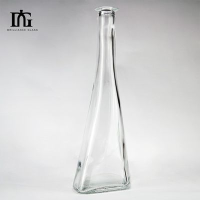 Impression Manipulation Pulvérisation 700 ml 500 ml Bouteille de verre carré pour le whisky Vodka Liquor
