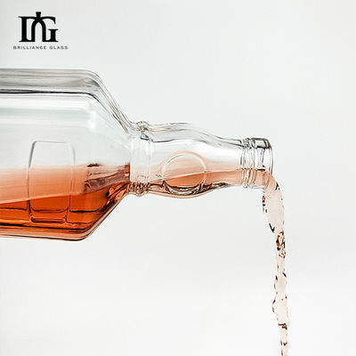 Graver une bouteille de whisky de 700 ml pour OEM/ODM Acceptable haut de verre de flint