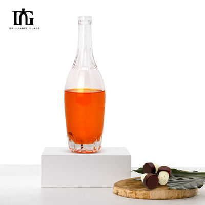 250 ml/500 ml/700 ml/750 ml capacité Bouteille de vin rouge en verre Sceau en liège durable et étanche à l'air