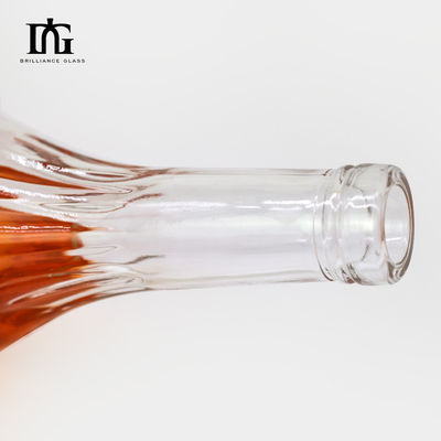 250 ml/500 ml/700 ml/750 ml capacité Bouteille de vin rouge en verre Sceau en liège durable et étanche à l'air
