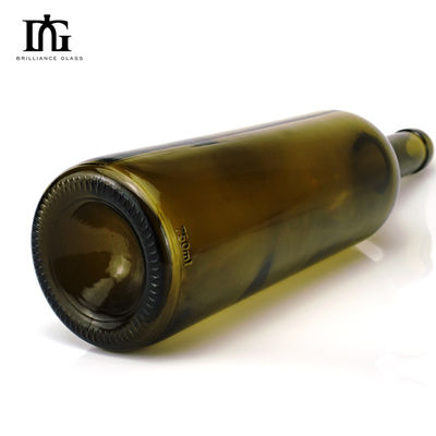 Impression par écran Estampage à chaud Peinture gravure galvanisation 750 ml Bouteille de vin en verre