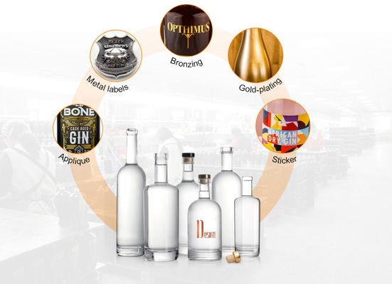 Collier de verre de luxe sans plomb Cristal verre de whisky décantateur avec joint de liège