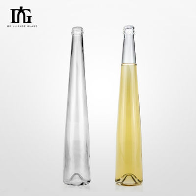 250 ml / 375 ml de capacité Tequila Bouteille en verre ronde empilable pour alcool Vodka Whiskey Vin