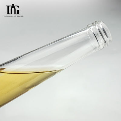 250 ml / 375 ml de capacité Tequila Bouteille en verre ronde empilable pour alcool Vodka Whiskey Vin