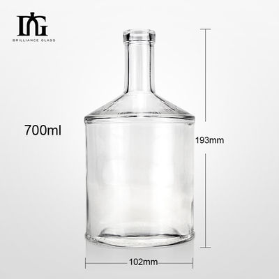 700 ml OEM/ODM Acceptable Hotsale Vodka Brandy Vin glacé Bouteilles en verre avec liège