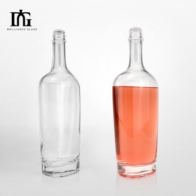 250 ml/500 ml/700 ml/750 ml Bouteilles en verre personnalisées à la vodka et au whisky gin avec bouchon à vis