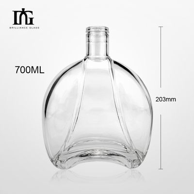 Bouteille de verre vide pour alcools liquides 700 ml type de scellé