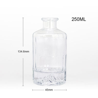 Bouteilles d'alcool OEM/ODM acceptables pour la vodka, le whisky, le rhum, le gin et le brandy, de différentes tailles