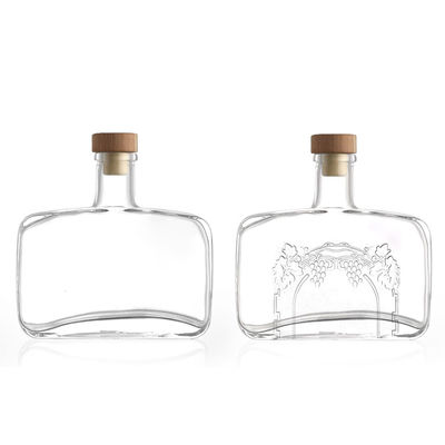 Collier en verre 70cl 75cl Whisky Tequila Whiskey Vodka Gin Liquor Rum Bouteille carrée