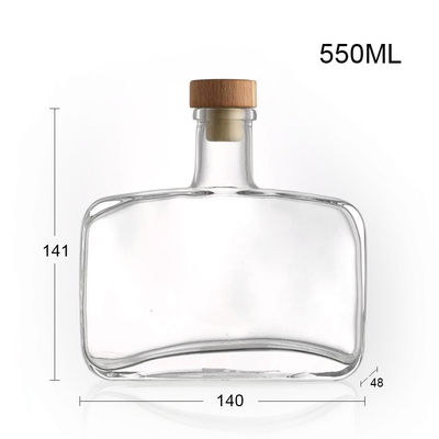 Collier en verre 70cl 75cl Whisky Tequila Whiskey Vodka Gin Liquor Rum Bouteille carrée