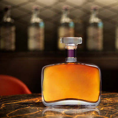 Collier en verre 70cl 75cl Whisky Tequila Whiskey Vodka Gin Liquor Rum Bouteille carrée