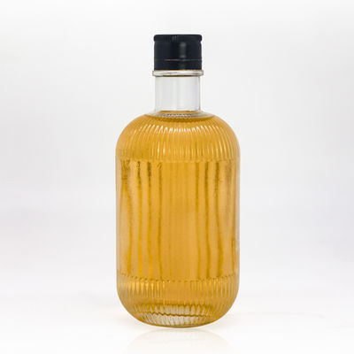 Capacité 250 ml/350 ml/500 ml/550 ml/650 ml/700 ml/750 ml Bouteille de gin en verre pour les boissons
