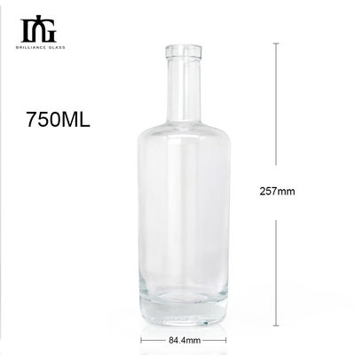 Whisky Gin Vodka Bouteille en verre carré avec bouchon 50cl 70cl 75cl échantillon fourni gratuitement