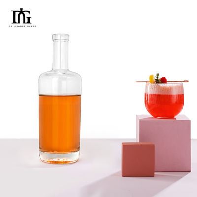 Whisky Gin Vodka Bouteille en verre carré avec bouchon 50cl 70cl 75cl échantillon fourni gratuitement