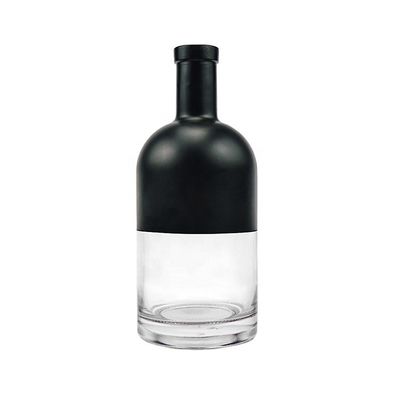Bouteille de vin en verre noir mat personnalisé de 750 ml Idéal pour l'emballage de champagne et de vin rouge