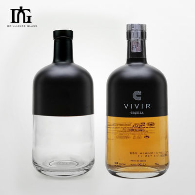 Bouteille de vin en verre de 750 ml gravée pour les fabricants de champagne et de vin rouge sur mesure