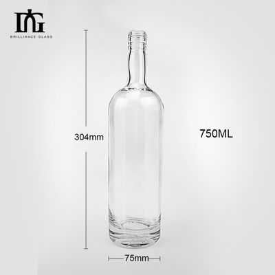 Bouteille de vin vide en forme de collier en verre 500 ml fabriquée pour les clients OEM/ODM
