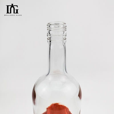 Bouteille de vin vide en forme de collier en verre 500 ml fabriquée pour les clients OEM/ODM