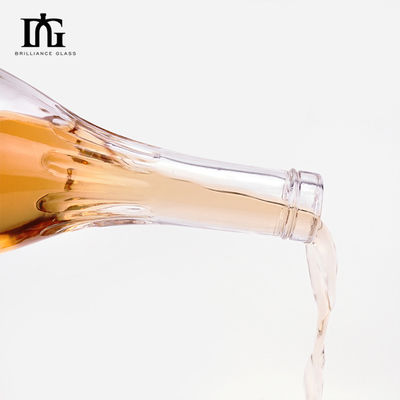 700 ml Bouteille en verre à bouteille de whisky avec bouchon et fond épais