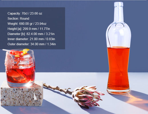 Boissons gazeuses Super Flint Bouteille en verre sur mesure avec du liège 500 ml Capacité