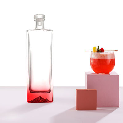 Bouteille en verre de 750 ml pour le gin, la vodka, le rhum, le whisky et le cognac
