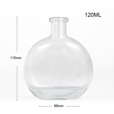 Bouteille en verre de 500 ml gravée pour le gin et le cognac en forme unique