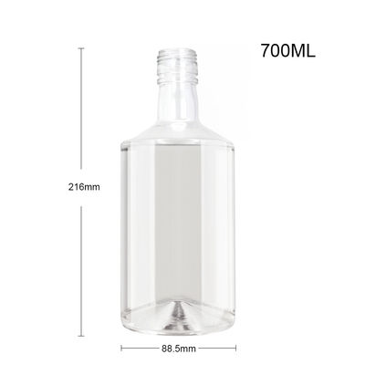 Bouteille en verre transparent clair pour boissons alcoolisées Type d'étanchéité CORK Acceptable 700 ml