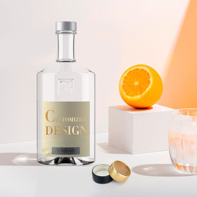 Bouteille en verre transparent clair pour boissons alcoolisées Type d'étanchéité CORK Acceptable 700 ml
