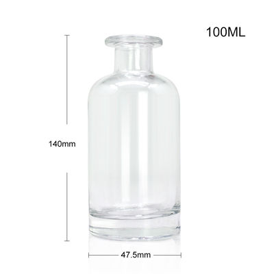 Forme classique Flint Brandy Spirits Vidro blanc vide Bouteille en verre 500 ml 700 ml Super
