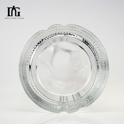 25OZ Bouteille de spiritueux ronde avec un design de panneau droit et une poignée de pistolet à un doigt en verre