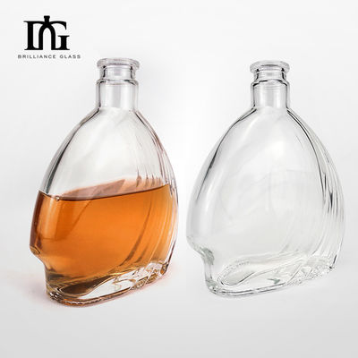 Surface de gravure Manipulation 500 ml Bouteille de verre vide en forme de liqueur pour le champagne