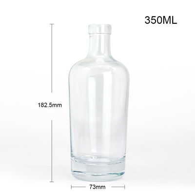 250ml/350ml/500ml/550ml/650ml/700ml/750ml Forme carrée Décal artisanal Bouteille de gin en verre