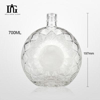 Bouteille en verre 500ml 700ml 750ml avec matériau en verre et technologie avancée