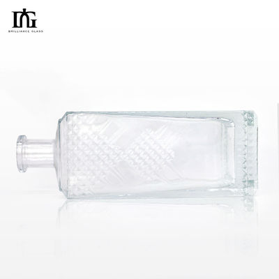 Type d'étanchéité Bouteille en verre de 700 ml 375 ml 500 ml pour le whisky Liqueur Square Vodka