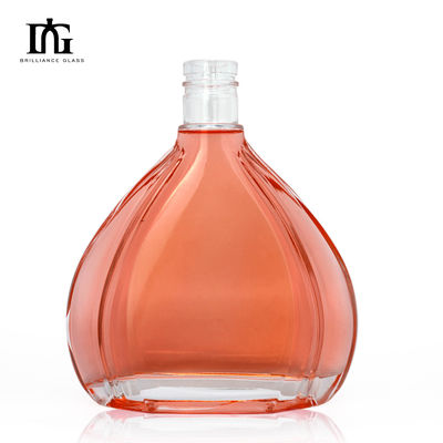 Bouteille de verre vide de 500 ml pour le rhum, le whisky, la vodka et les spiritueux