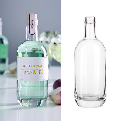 250 ml/500 ml/700 ml/750 ml Bouteilles en verre à base de flint avec type d'étanchéité CORK